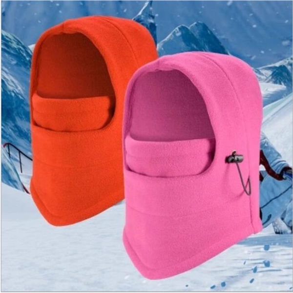 Outdoor Riding Polar fleece Hat with Face Mask