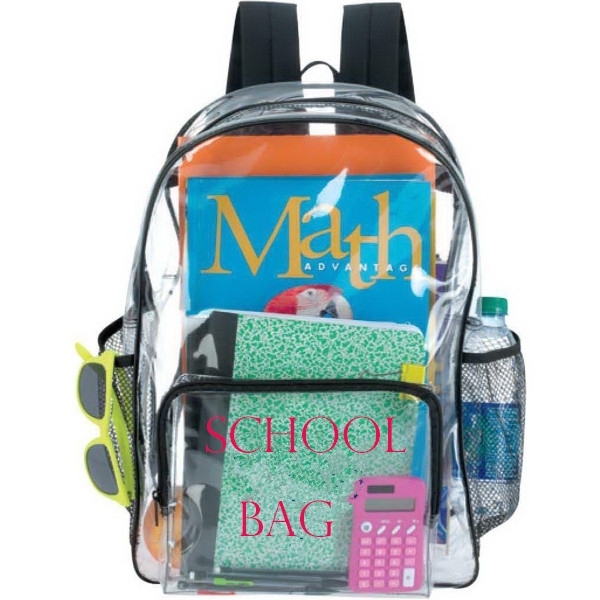 Clear PVC School Backpack