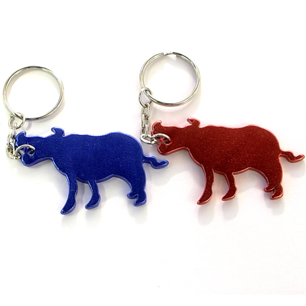 Aluminum Bottle Opener with Keychain