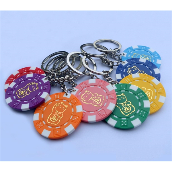 Casion Poker Chip Key Chain