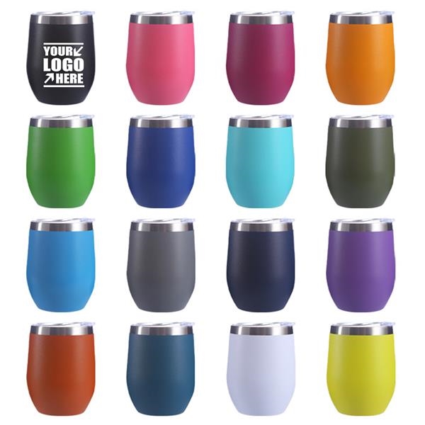 12 oz Double Wall Stainless Steel Wine Cup