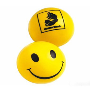 Happy face stress ball