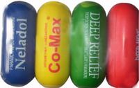 Capsule stress ball