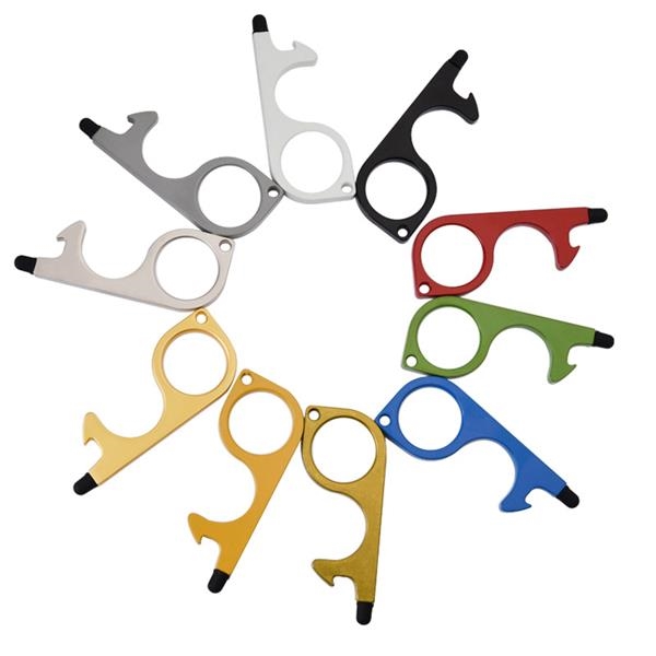 No Touch Door Opener Tool with stylus and bottle opener