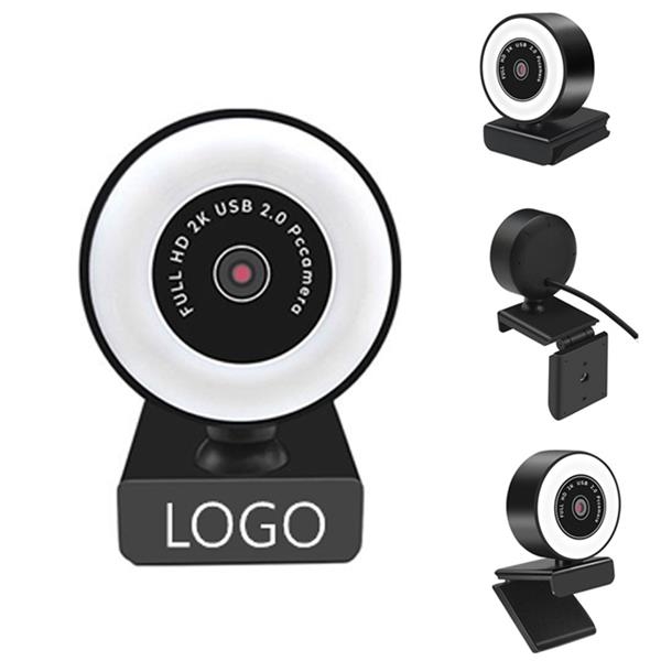 Ring Light 1080P Webcam HD Streaming Media Camera