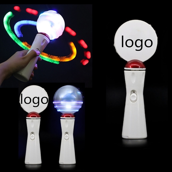 LED rotating flash rod